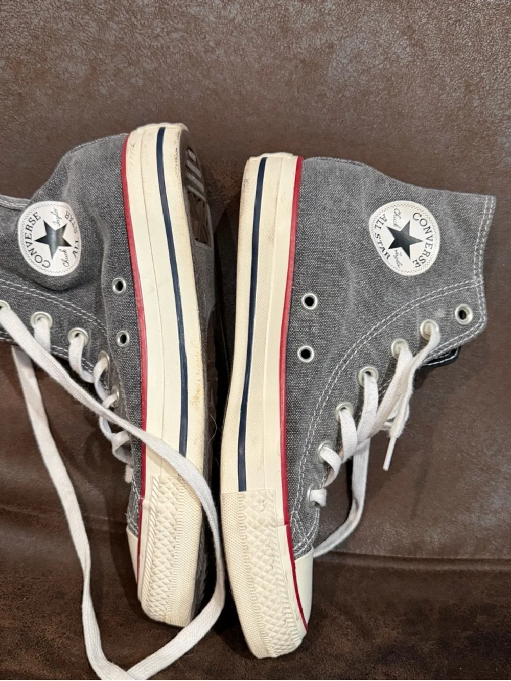 Converse unisex Gray High Top Sneakers - Picture 1 of 7